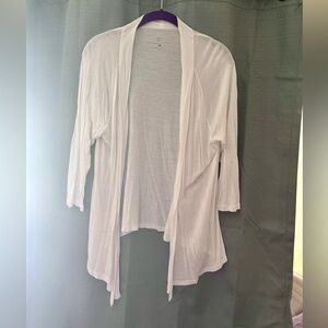 New York and Company Large White Cardigan